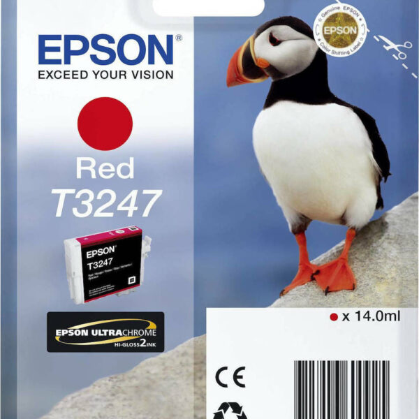 Epson T3247 Γνήσιο Μελάνι Εκτυπωτή InkJet Κόκκινο (C13T32474010)