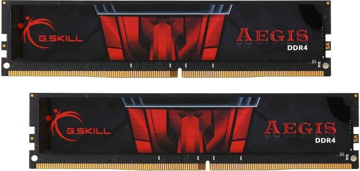 G.Skill Aegis DDR4 16GB RAM με 2x8GB Modules και Ταχύτητα 2666 για Desktop F4-2666C19D-16GIS - Image 1