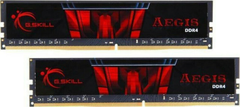 G.Skill Aegis DDR4 32GB RAM με 2x16GB Modules και Ταχύτητα 2666 για Desktop F4-2666C19D-32GIS