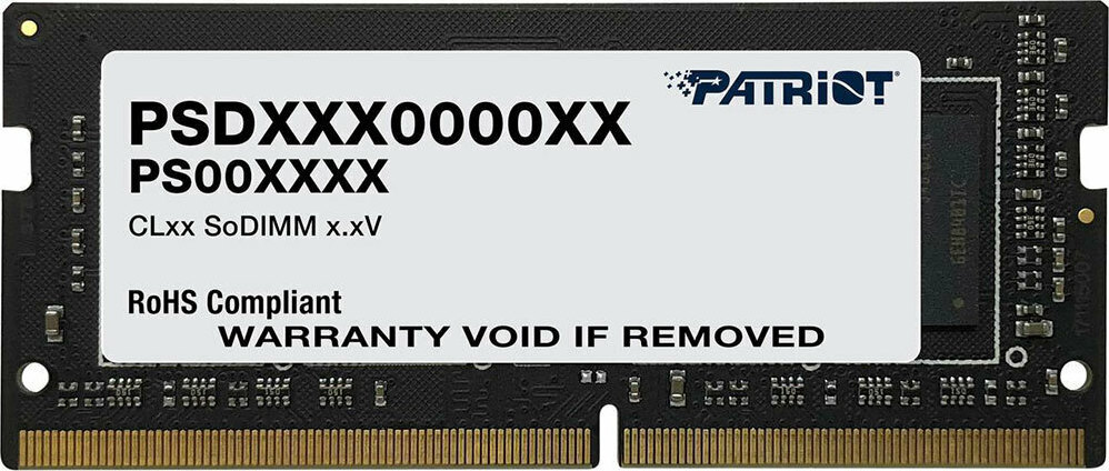 Patriot Signature Line DDR4 με Module 1x8GB και Ταχύτητα 3200 για Laptop PSD48G320081S
