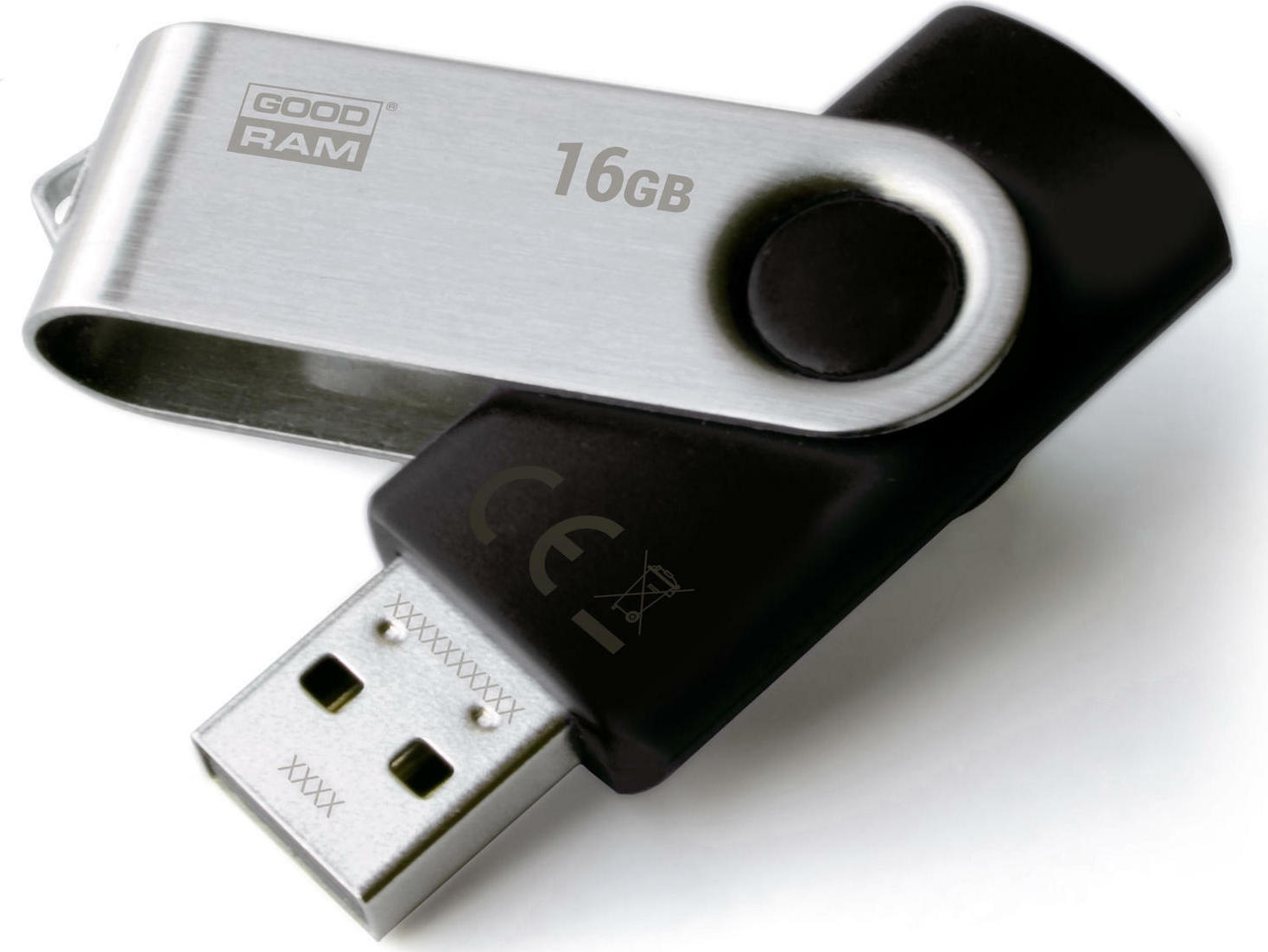 20211104102204_goodram_uts2_16gb_usb_2_0_black_silver GoodRAM Pendrive USB 2.0 - Image 1