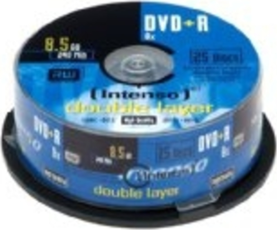 20211124164205_intenso_dvd_r_dual_layer_8_5gb_25tmch_4311144 Intenso Εγγράψιμα DVD+R 8x Dual Layer 8.5GB Cake Box 25τμχ - Image 1
