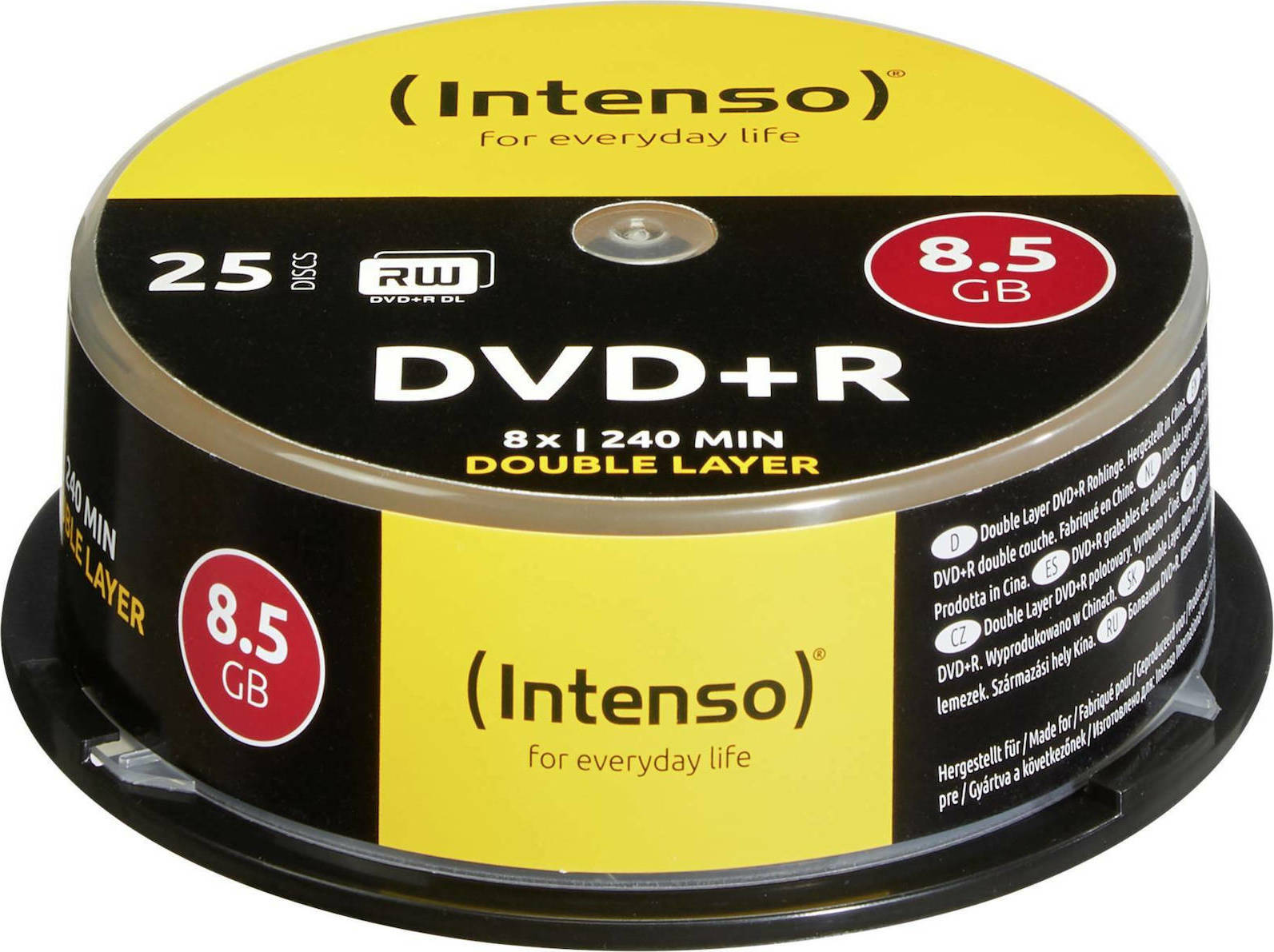 20211124164206_0321f5b2 Intenso Εγγράψιμα DVD+R 8x Dual Layer 8.5GB Cake Box 25τμχ - Image 3