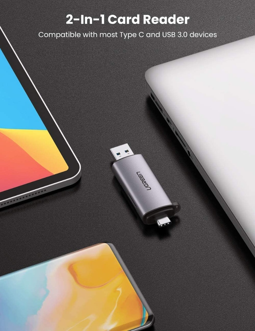 20211126164038_4d7d0551 Ugreen Card Reader Type-C για SD/microSD Γκρι - Image 9