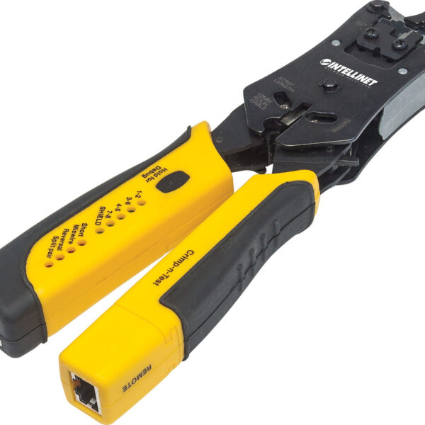 Intellinet Πρέσα Ακροδεκτών Δικτύου RJ12, RJ11, RJ45, RJ22 με Απογυμνωτή (Μήκος 180mm)