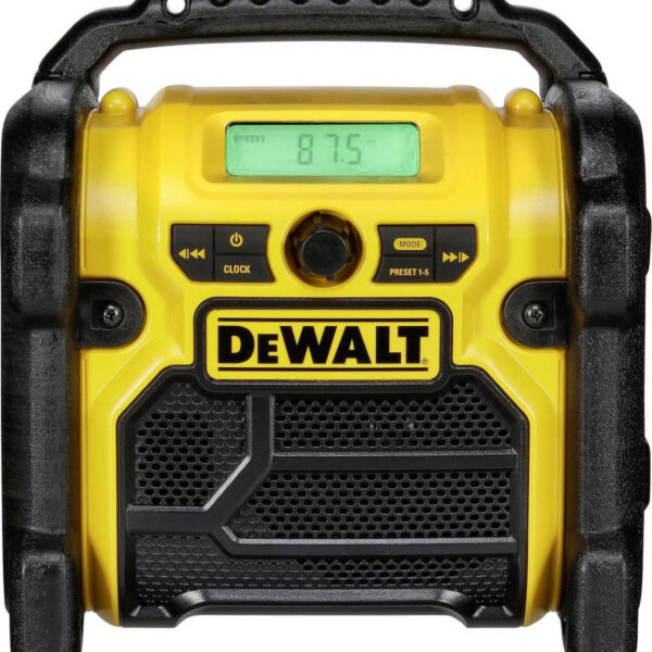 Dewalt DCR019 Φορητό Ραδιόφωνο Επαναφορτιζόμενο Κίτρινο