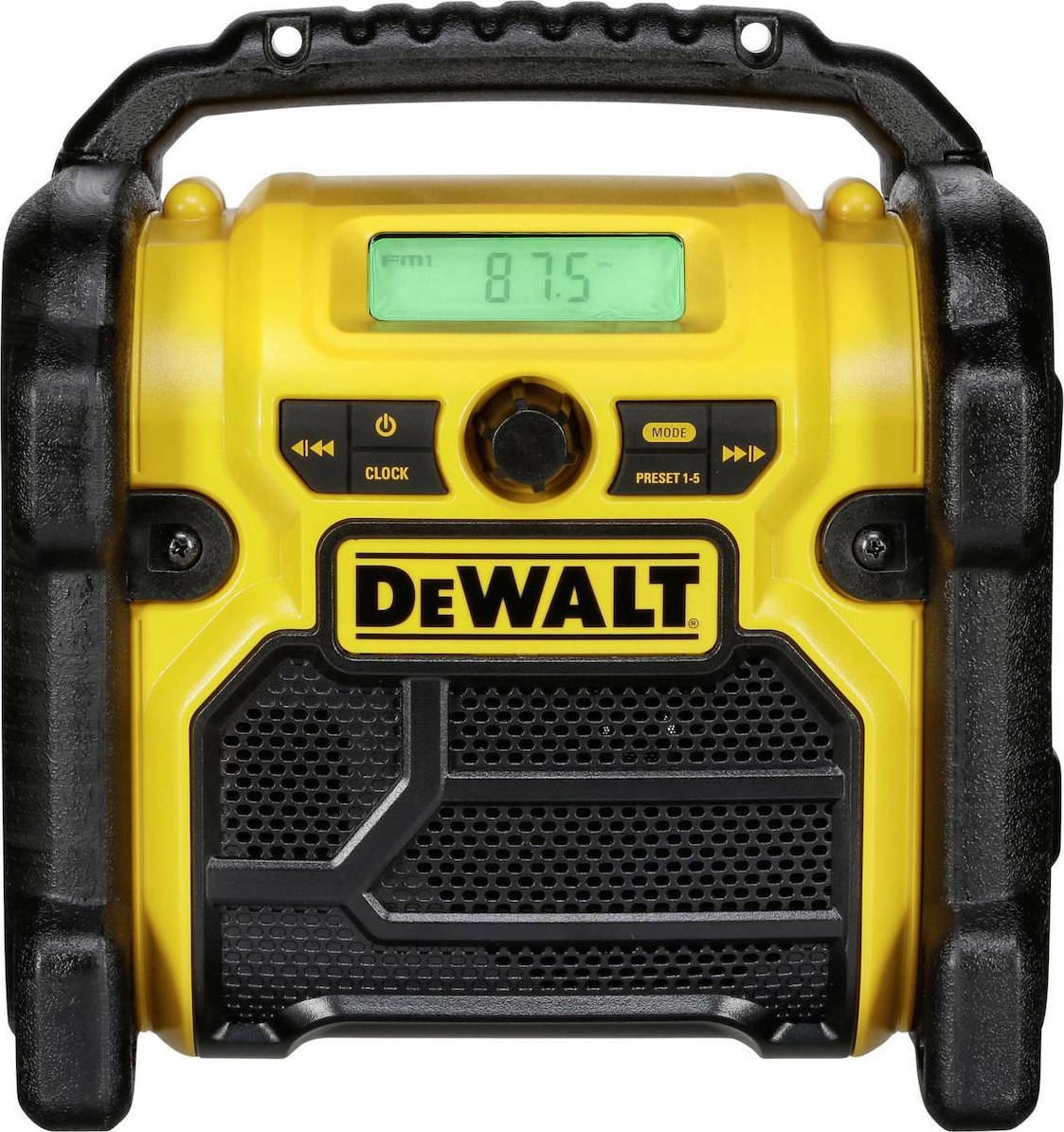 20211203165213_dewalt_dcr019_forito_radiofono_epanafortizomeno_kitrino Dewalt DCR019 Φορητό Ραδιόφωνο Επαναφορτιζόμενο Κίτρινο - Image 1