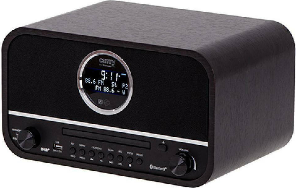 Camry CR1182 Retro Επιτραπέζιο Ραδιόφωνο Ρεύματος DAB+ με Bluetooth και USB Μαύρο - Image 1