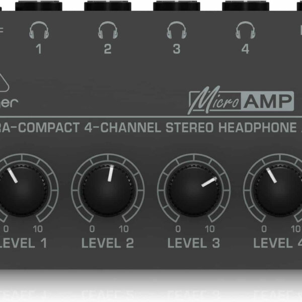 Behringer HA400 Φορητός Αναλογικός Ενισχυτής Ακουστικών 4 Καναλιών με Jack 6.3mm