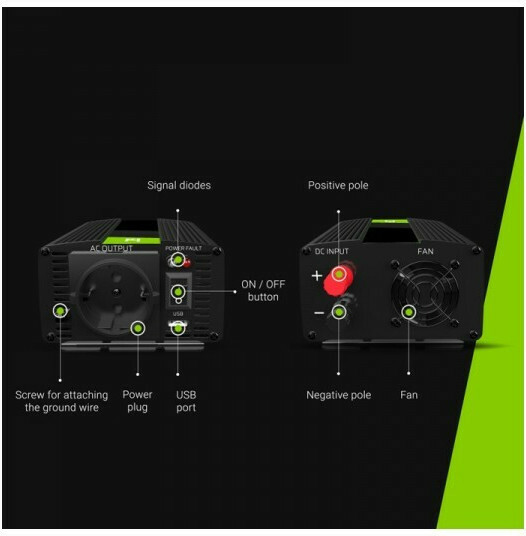 20211220163926_81ad6836 Green Cell Car Power Inverter Αυτοκινήτου Τροποποιημένου Ημιτόνου 600W για Μετατροπή 24V DC σε 230V AC με 1xUSB - Image 8