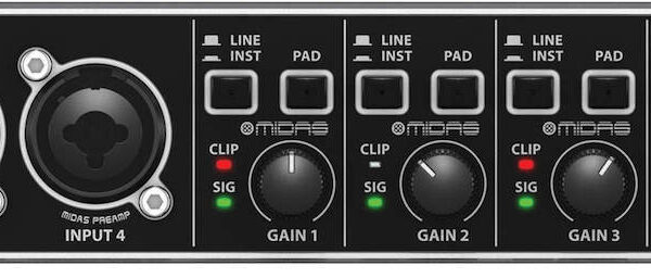 Behringer Εξωτερική Επαγγελματική Κάρτα Ήχου Συνδεσιμότητα USB