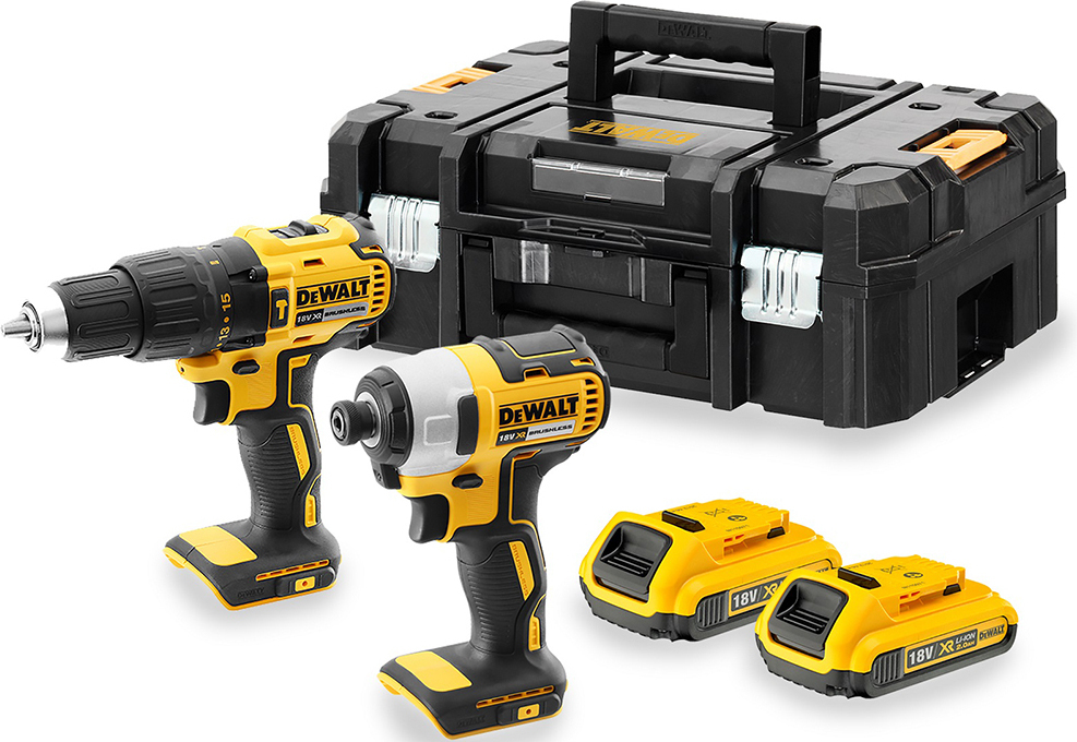 20220110134243_dewalt_dck2060d2t_set_kroustiko_drapanokatsavido_palmiko_katsavidi_18v_me_2_mpataries_2ah_kai_thiki Dewalt Σετ Κρουστικό Δραπανοκατσάβιδο & Παλμικό Κατσαβίδι - Image 1