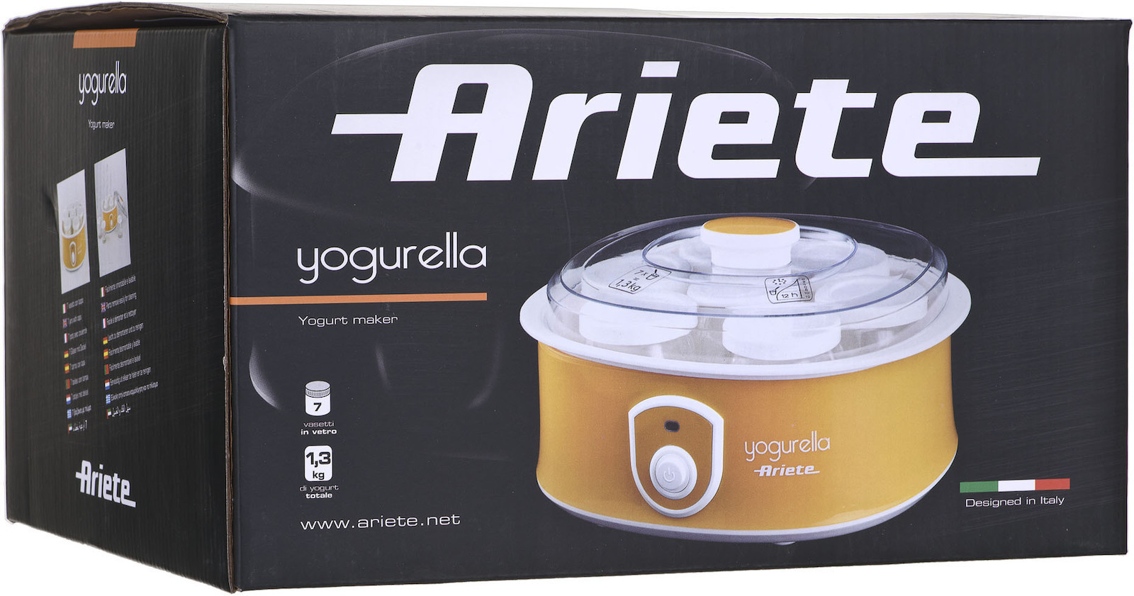 20220112171839_b4474023 Ariete Yogurella 617 Γιαουρτομηχανή με Βαζάκια 1.3lt Κίτρινη 20W - Image 8