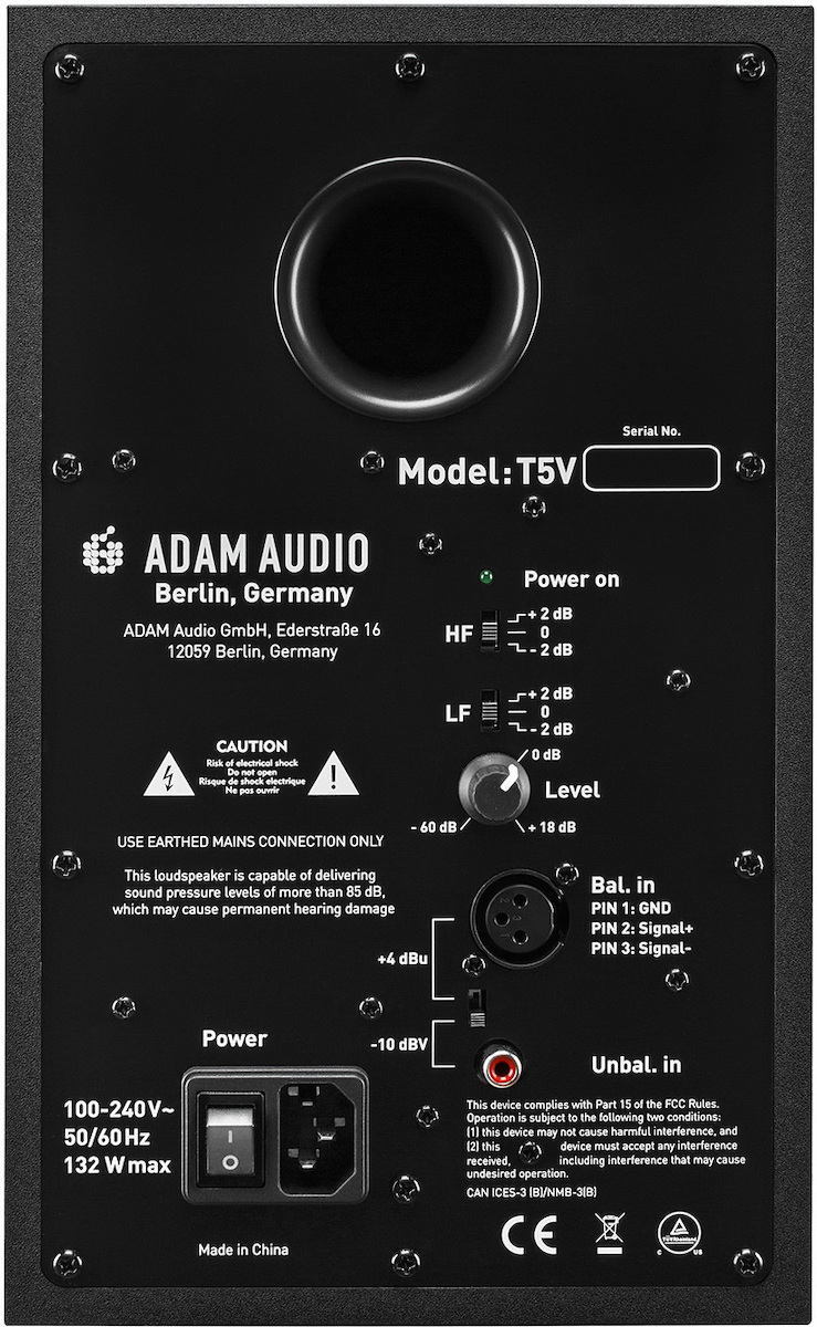 20220113160643_2e76ebd3 Adam T5V Αυτοενισχυόμενο Ηχείο Studio Monitor 2 Δρόμων 70W (Τεμάχιο) Μαύρο - Image 5