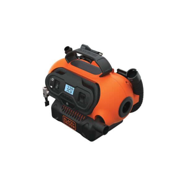 Black & Decker Τρόμπα Αυτοκινήτου ASI180 160PSI με Καλώδιο Αναπτήρα 12V (Χωρίς Μπαταρία)