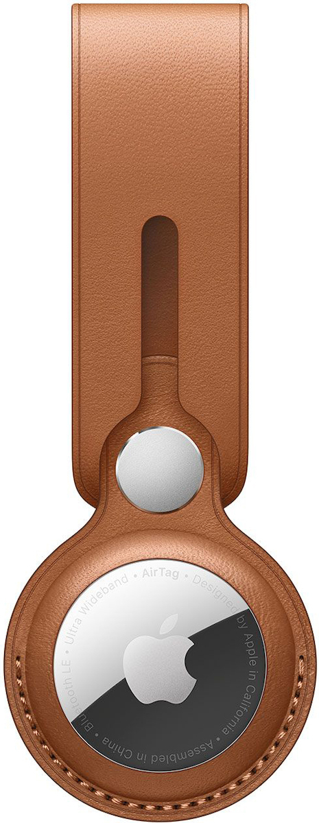 Apple Leather Loop Θήκη Μπρελόκ Δερμάτινη για AirTag σε χρώμα - Image 1