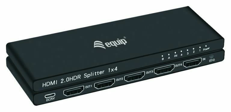 20220114105957_equip_hdmi_2_0_video_splitter_4_port_4k_60hz_332717 Equip HDMI 2.0 4-Port 4K/60Hz HDMI Splitter 332717 - Image 1