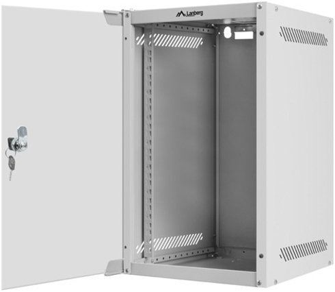 Lanberg Επιτοίχια Καμπίνα Rack 9U 28x31x46.9cm Γκρι WF10-2309-10S