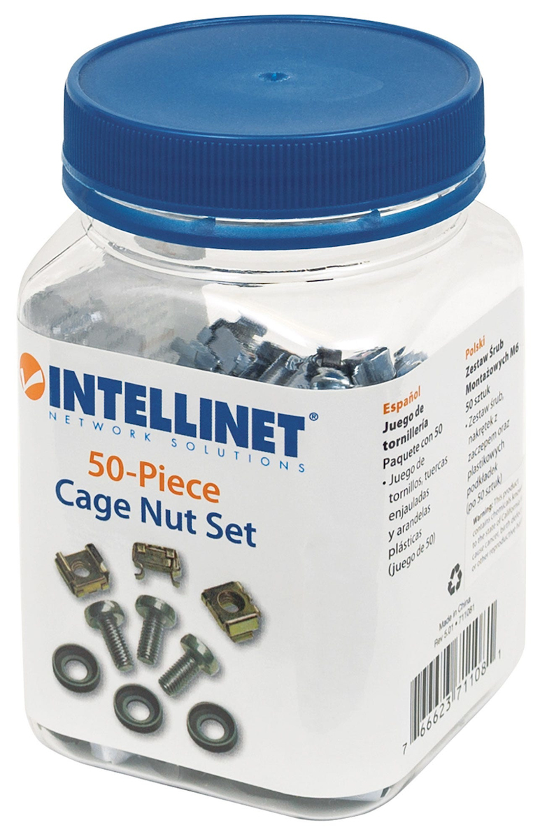 20220119170330_ea188516 Intellinet Set 50xM6 Cage Nuts - 50xM6 Screws - 50xplastic Washers - Image 7