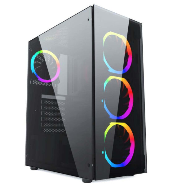 Gembird Fornax 1500RGB Gaming Midi Tower με Πλαϊνό Παράθυρο