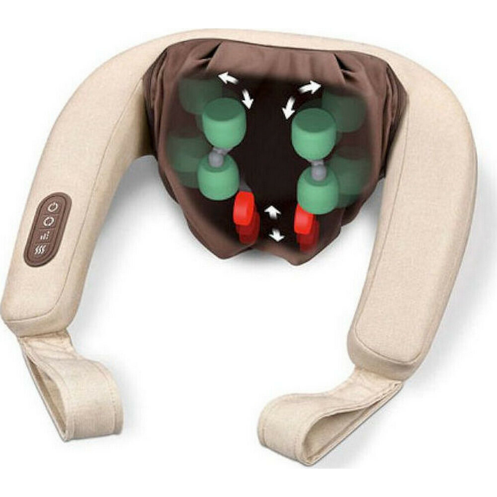 20220202105506_beurer_syskeyi_masaz_gia_ton_aychena_4d_neck_massager_mg_153 Beurer Συσκευή Μασάζ για τον Αυχένα με Λειτουργία Θέρμανσης Μπεζ 64310 - Image 1
