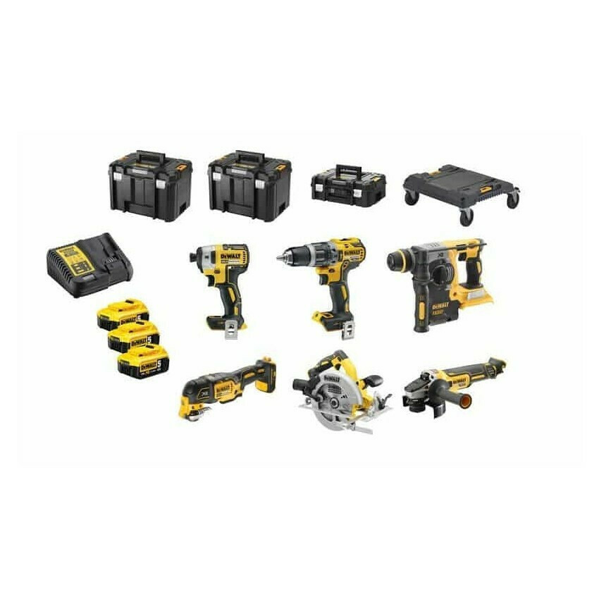 20220211180820_d8b3d656 Dewalt Σετ Δισκοπρίονο, Δραπανοκατσάβιδο, Παλμικό Κατσαβίδι, Σέγα & Φακός - Image 3
