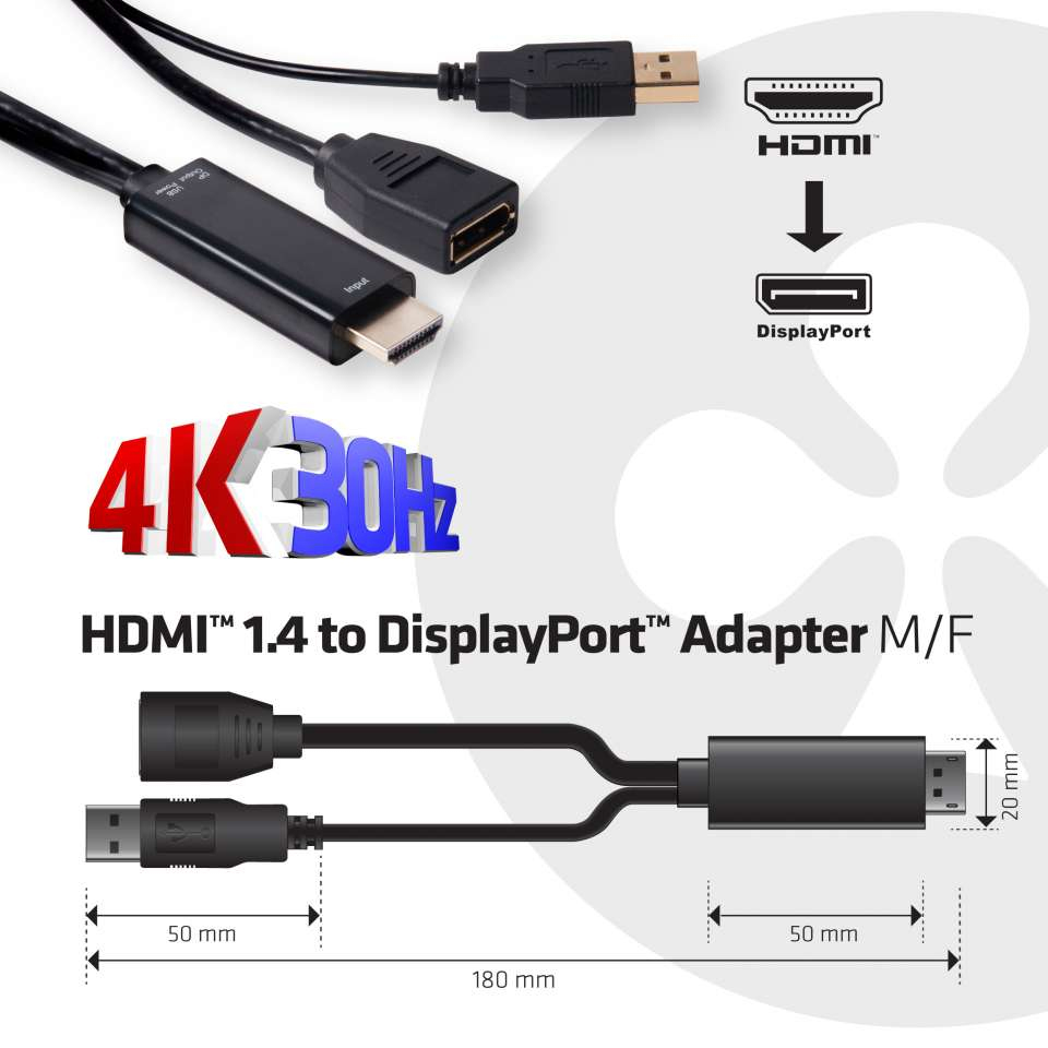 20220215124948_3f33ab6a Club3D HDMI male σε DisplayPort male 1τμχ (CAC-2330) - Image 3