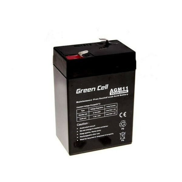 Green Cell με Χωρητικότητα 5Ah και Τάση 6V AGM11 1τμχ