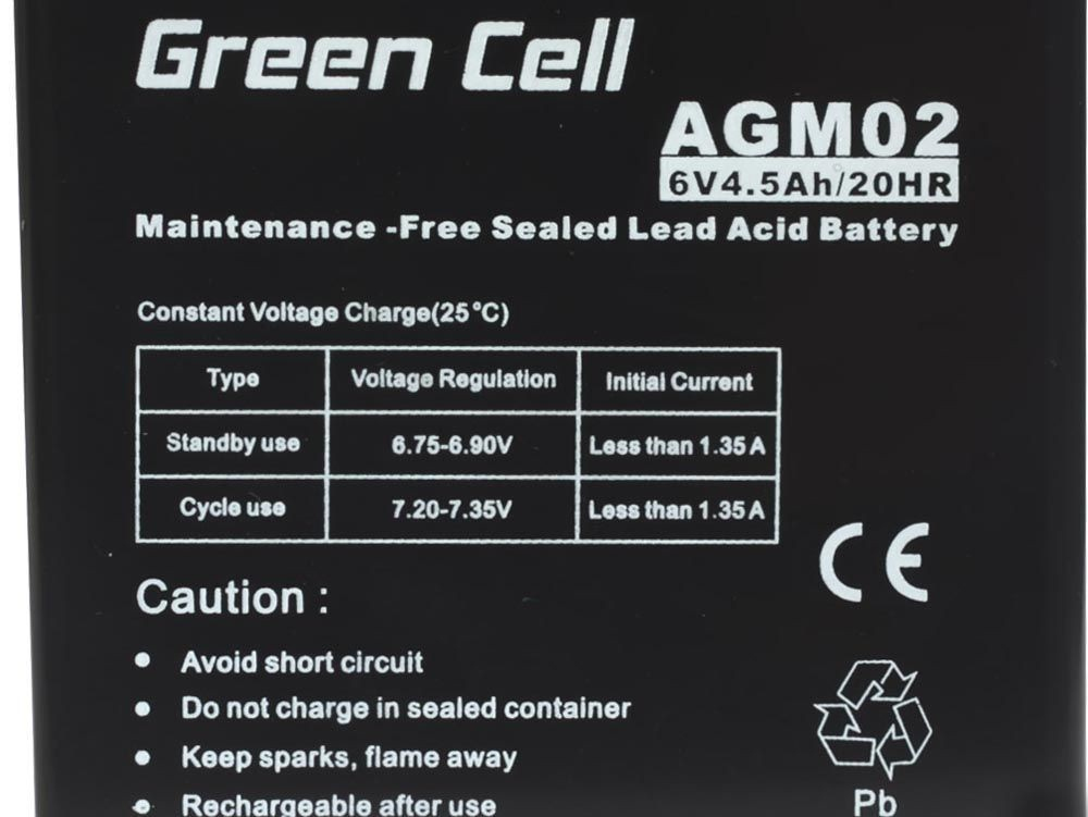20220215130549_e8d84ea0 Green Cell με Χωρητικότητα 4.5Ah και Τάση 6V AGM02 1τμχ - Image 5