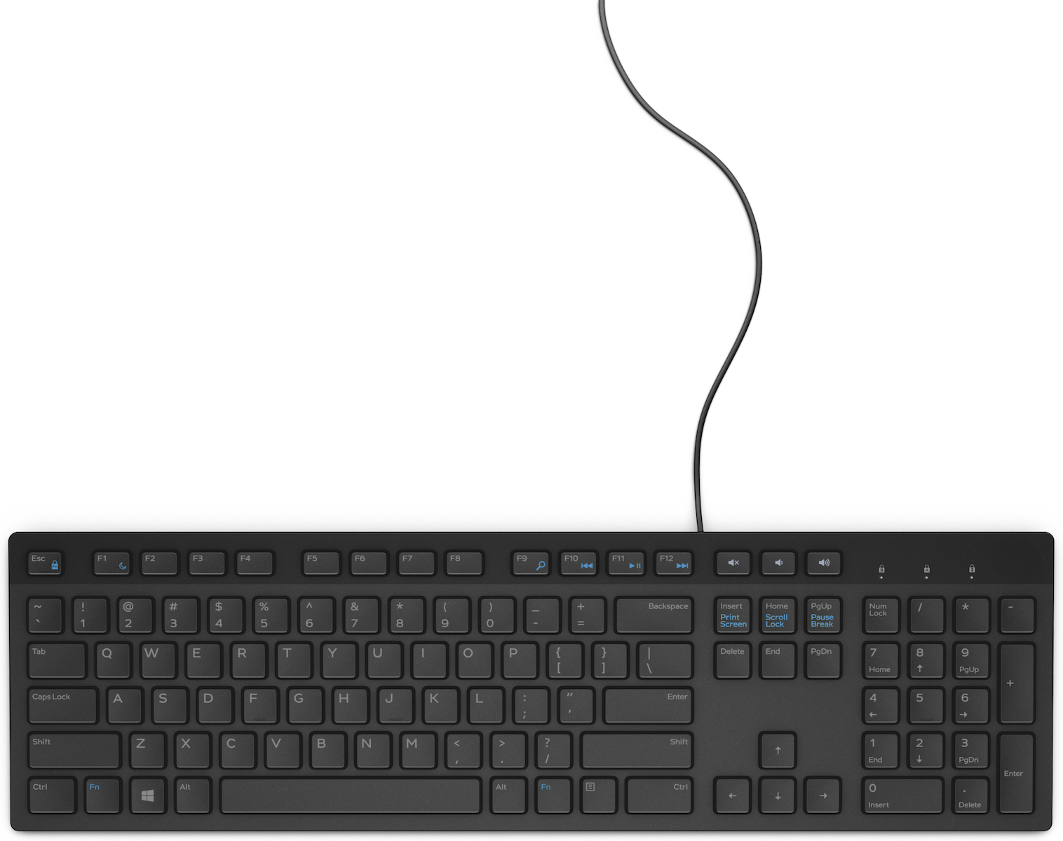 Dell KB216 Πληκτρολόγιο Αγγλικό US Black