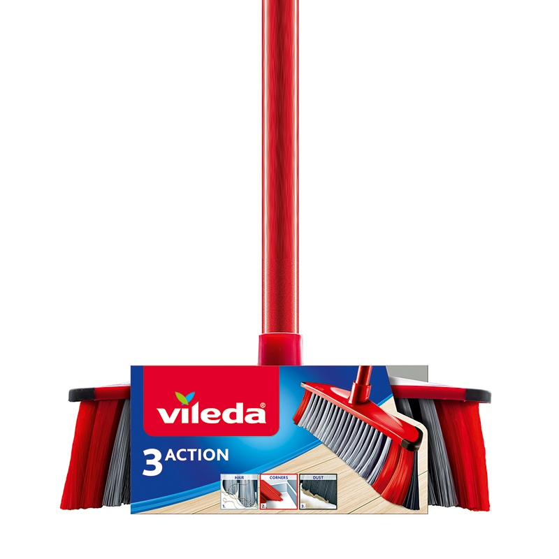 20220301154734_vileda_skoupa_sweeping_brush_3_action_red_142494 Vileda Ανταλλακτικό Σκούπας Sweeping Brush 3 Action Red 142494 - Image 1