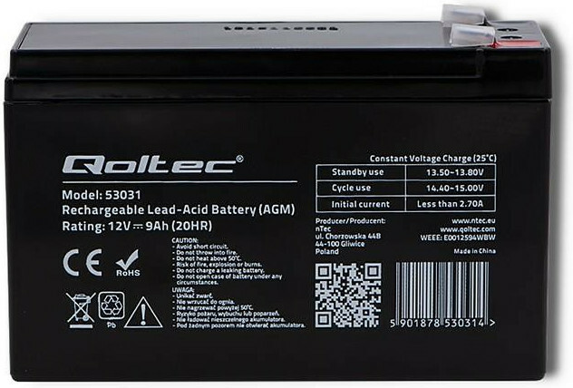 20220303131209_a4d6be03 Qoltec με Χωρητικότητα 9Ah και Τάση 12V 53031 1τμχ - Image 2