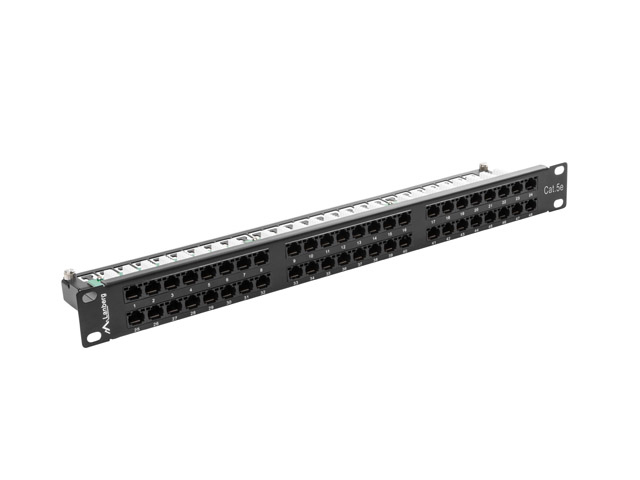 20220314095826_1d59910a Lanberg Patch Panel για Rack 1U 19" 48 Θυρών cat5e Μαύρο - Image 2