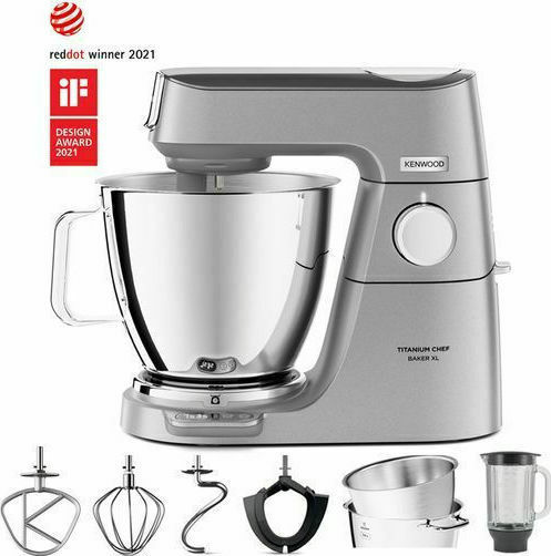20220323143953_65930261 Kenwood Titanium Chef Baker XL Κουζινομηχανή 1200W με Ανοξείδωτο Κάδο 7lt - Image 5