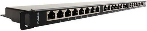 Lanberg Patch Panel 24 Port 0.5u 19” Cat.5e Shielded Black