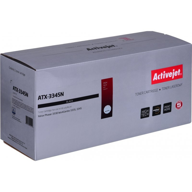Active Jet Συμβατό Toner για Laser Εκτυπωτή Xerox 106R03773 3000 Σελίδων Μαύρο