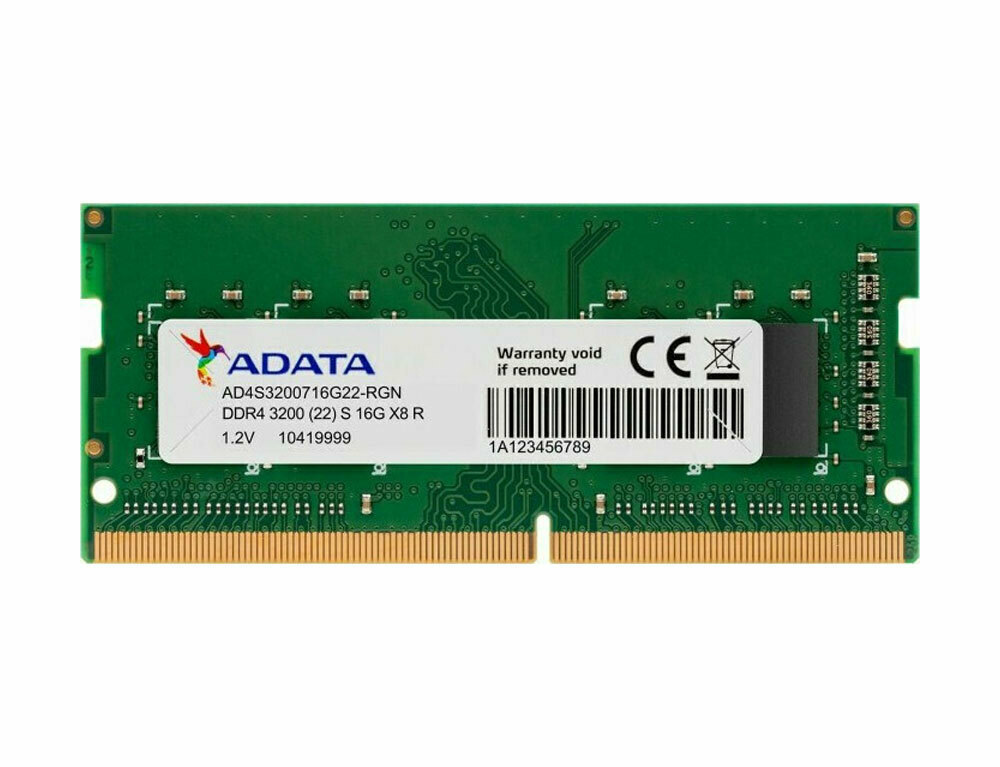 Adata Premier DDR4 με Module 1x16GB και Ταχύτητα 3200 για Laptop AD4S320016G22-SGN