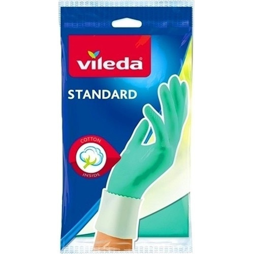 20220413110858_440b371b Vileda Γάντια Καθαριότητας Extra Sensation Πλαστικά Medium Πράσινα 2τμχ - Image 2