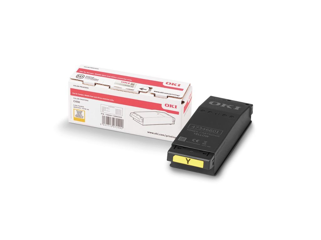 OKI 09006129 Γνήσιο Toner Laser Εκτυπωτή Κίτρινο 6000 Σελίδων