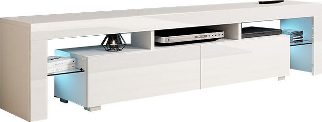 Ξύλινο Toro με Φωτισμό LED Λευκό 200x45x45εκ. 161460229