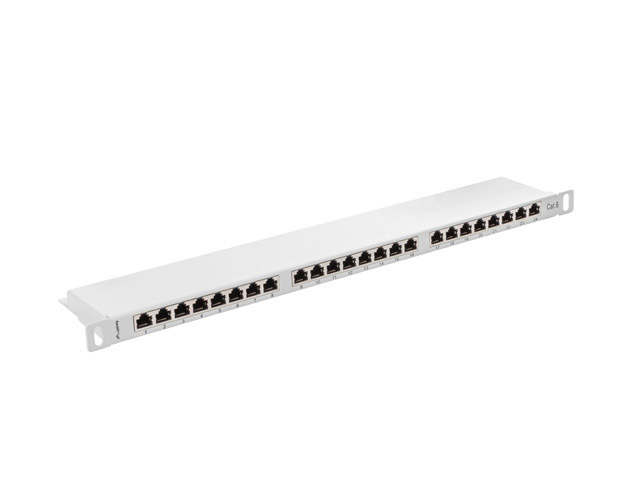20220513090411_025e9982 Lanberg Patch Panel Shielded για Rack 1U 19" 24 Θυρών cat6 Γκρι - Image 2