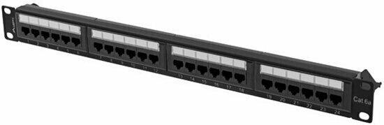 Lanberg Patch Panel 24 Port 1U 19” CAT.6A UTP