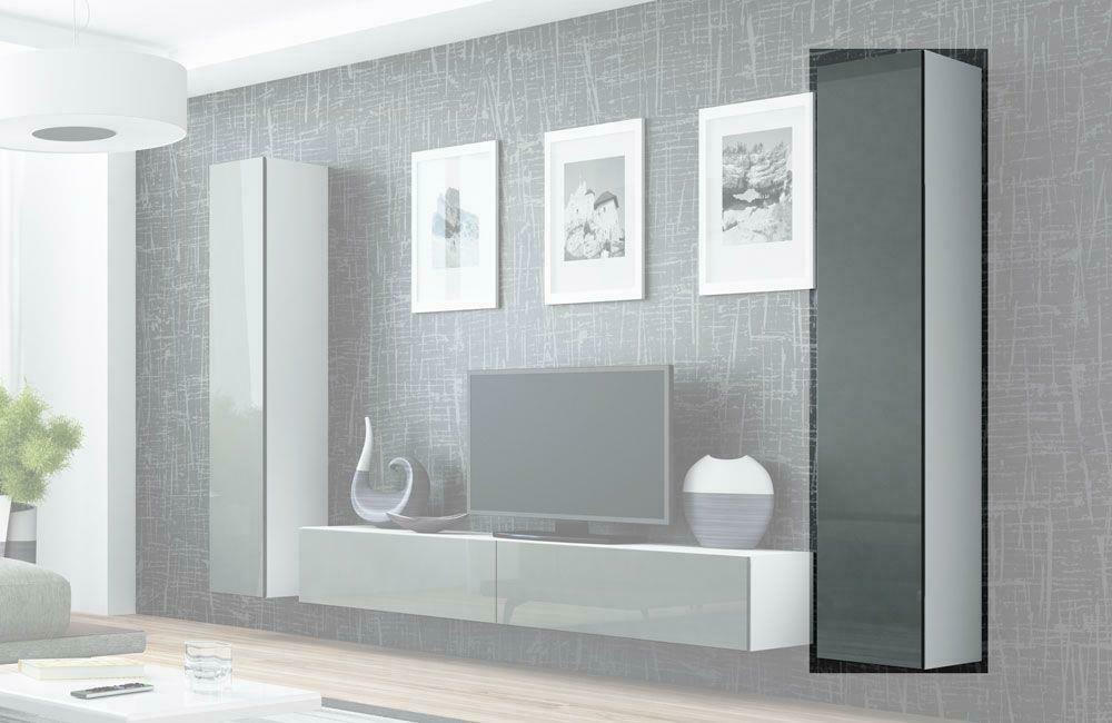 20220530161346_vitrina_saloniou_kremasti_vigo_180_rgacmmdre0010_white_grey_gloss_40x30x180cm Vigo 180 Κρεμαστή Βιτρίνα από Μοριοσανίδα Sonoma 40x30x180cm - Image 1