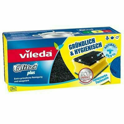 20220613164620_d4de9be0 Vileda Glitzi Plus Σετ Σφουγγάρια Γενικής Χρήσης Πολύχρωμα 3τμχ - Image 2