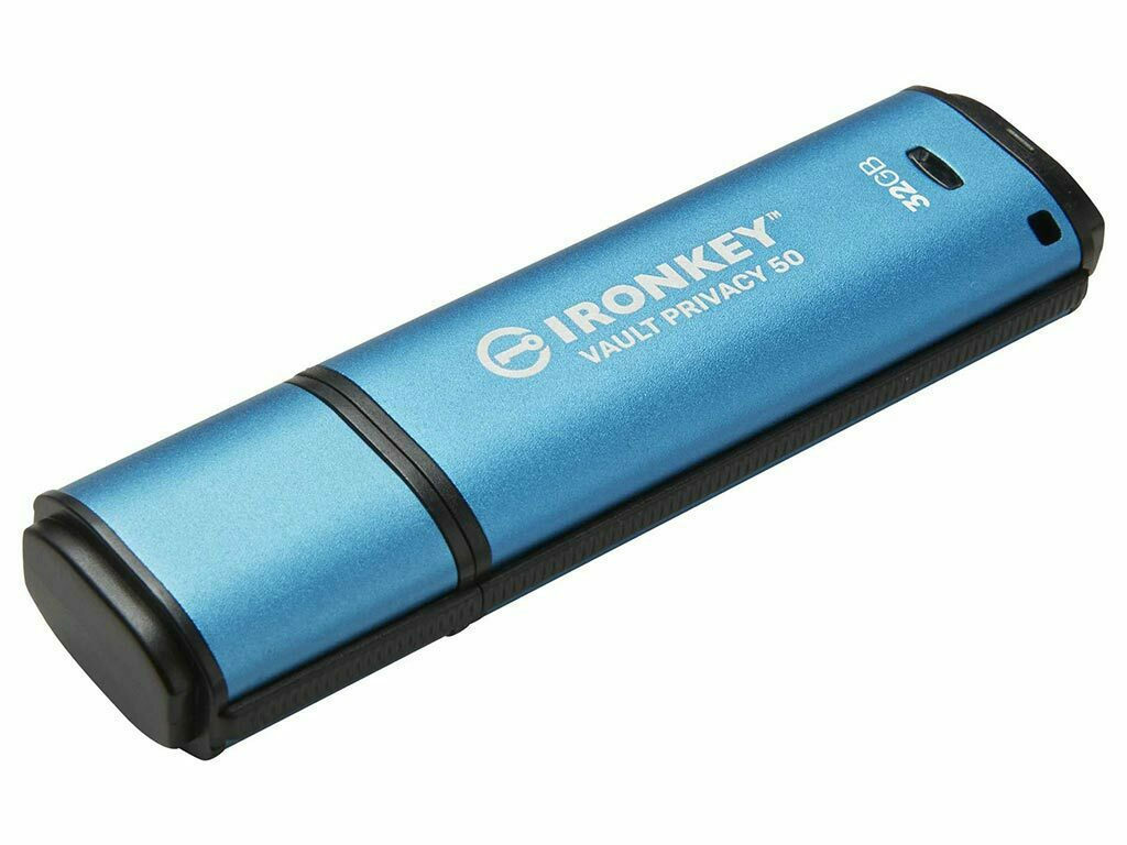 Kingston IronKey Vault Privacy 50 32GB USB 3.2 Stick Μπλε