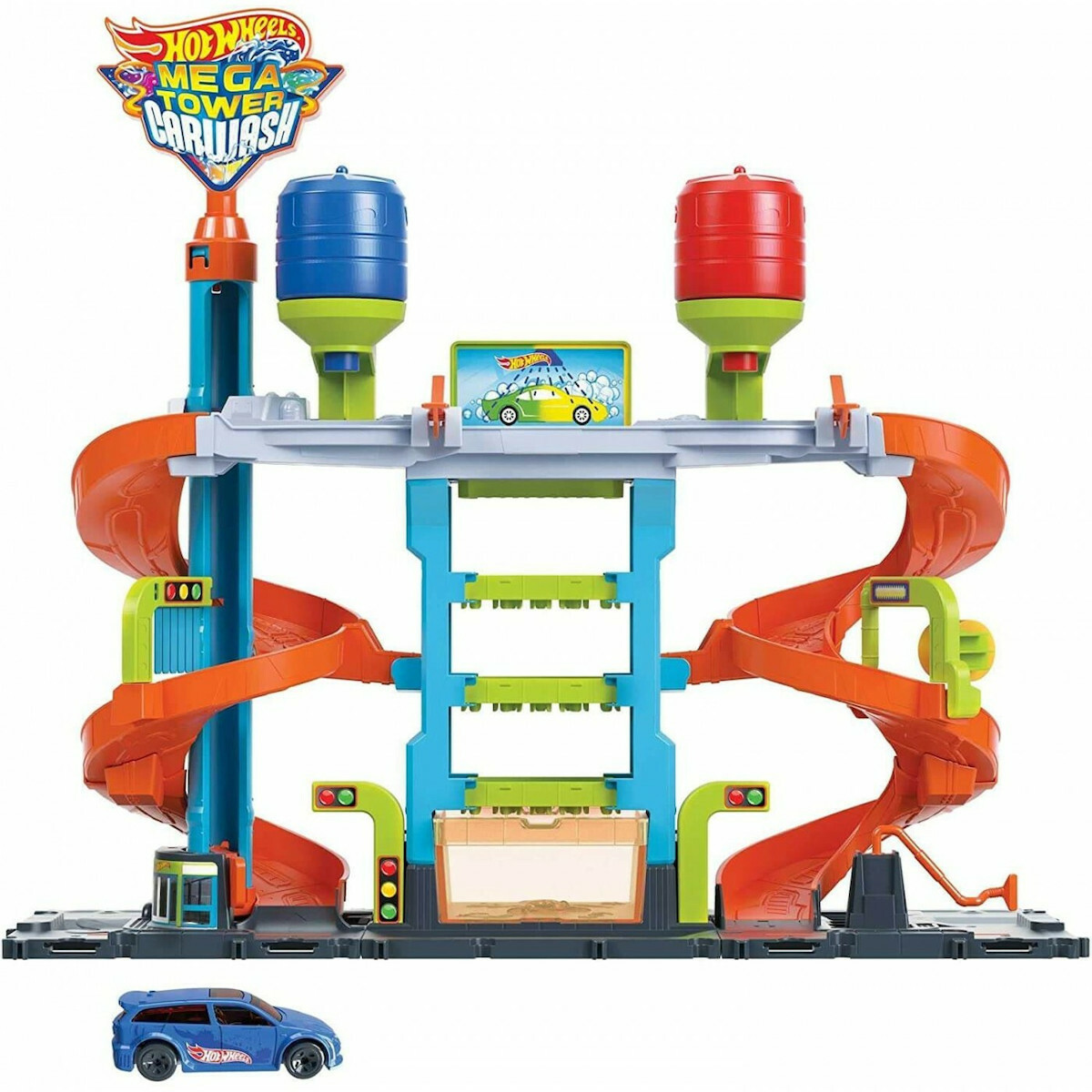 20220622170544_217df359 Hot Wheels Mega Πλυντήριο Χρωμοκεραυνών για 4+ Ετών - Image 4