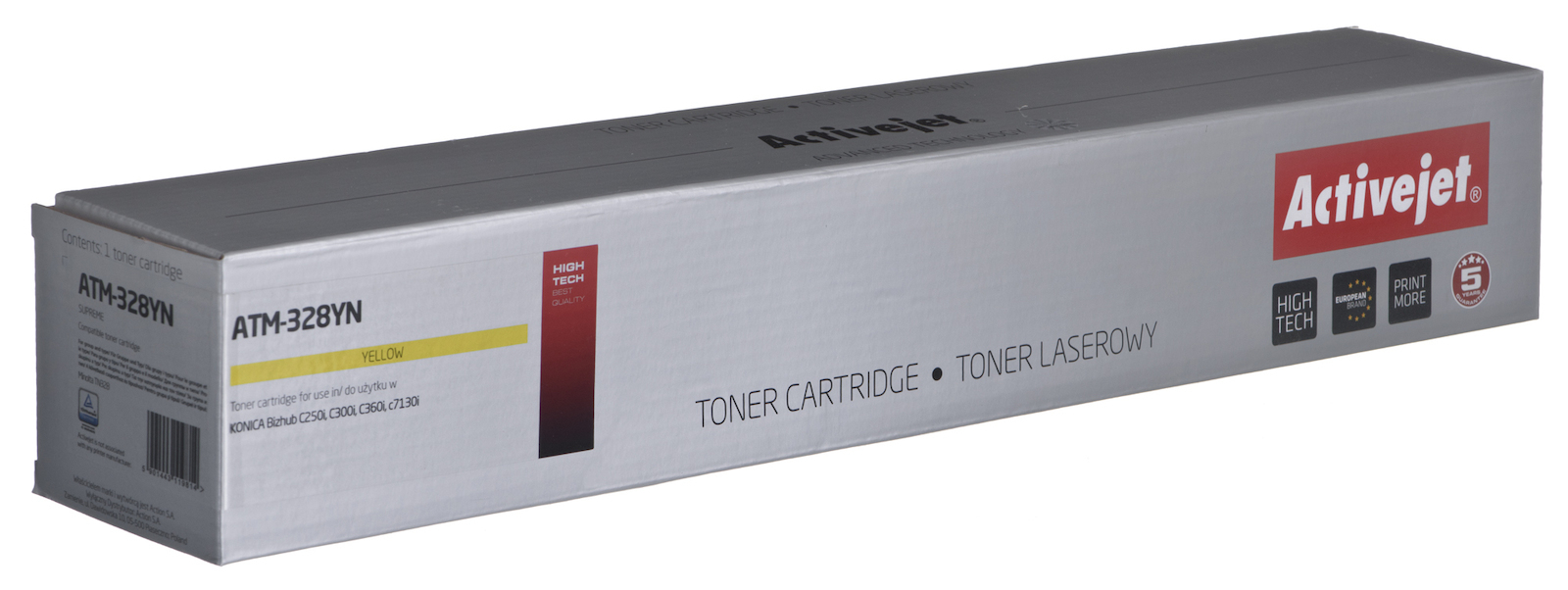 Active Jet Συμβατό Toner για Laser Εκτυπωτή Konica TN-328Y 28000 Σελίδων Κίτρινο
