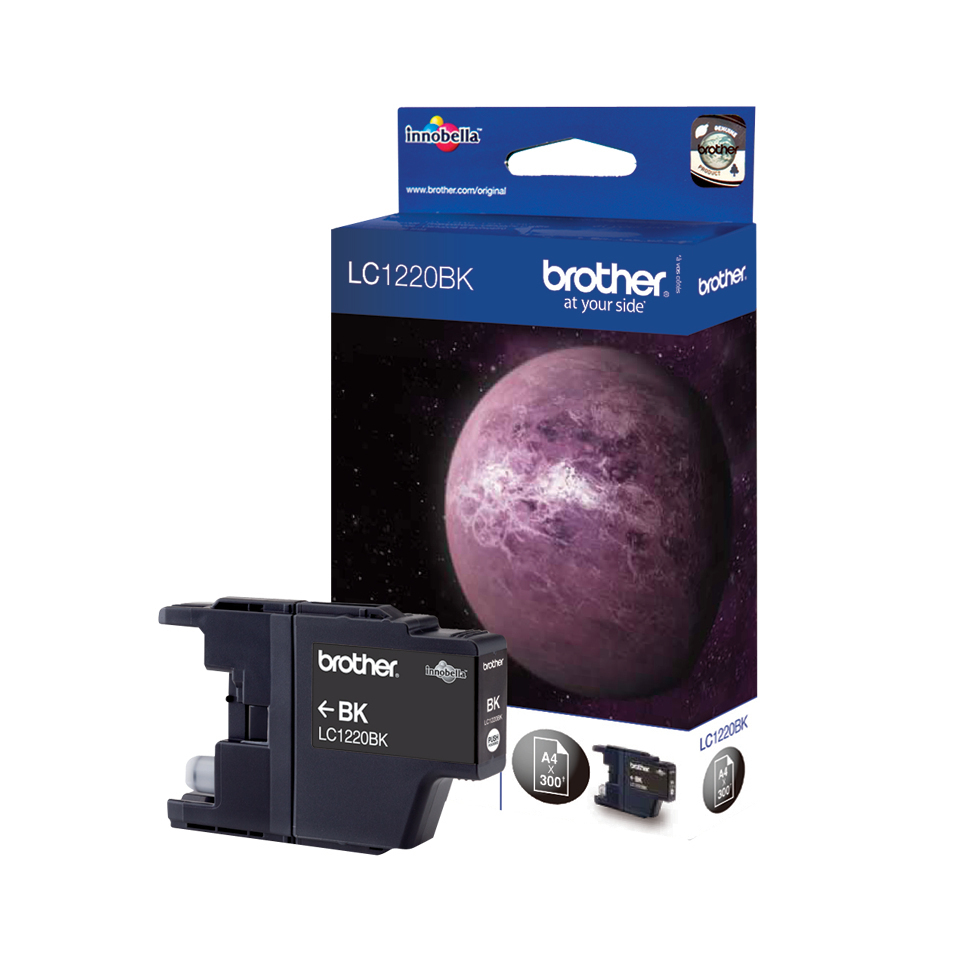 Brother LC1220 Γνήσιο Μελάνι Εκτυπωτή InkJet Μαύρο (LC-1220BK)