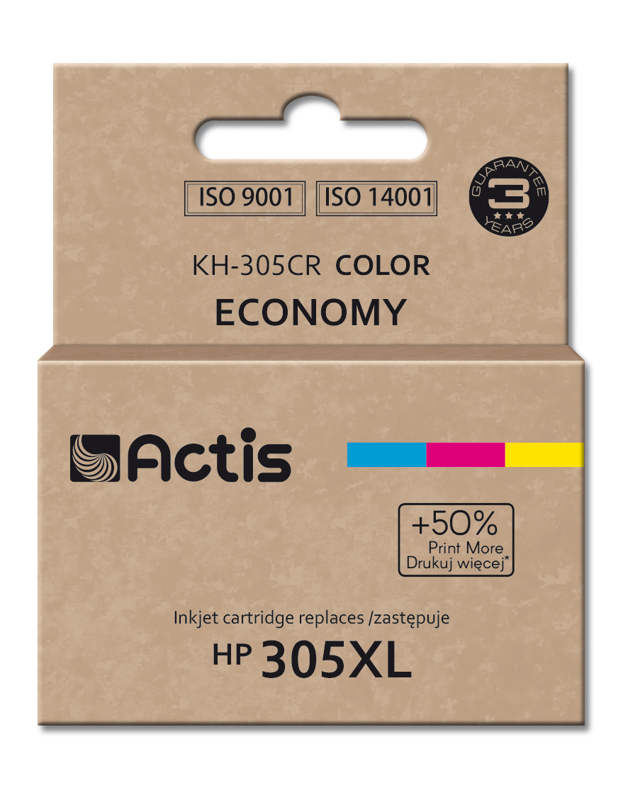 Actis Συμβατό Μελάνι Εκτυπωτή InkJet HP 305XL 3YM63AE 300 Σελίδων 18ml Πολλαπλό (Color)