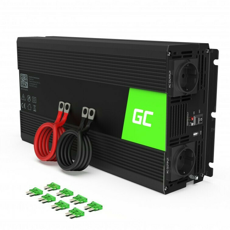 20220708134612_202831f6 Green Cell Modified Sine Inverter Αυτοκινήτου Τροποποιημένου Ημιτόνου 1500W για Μετατροπή 12V DC σε 230V AC με 1xUSB - Image 2